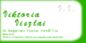 viktoria viszlai business card